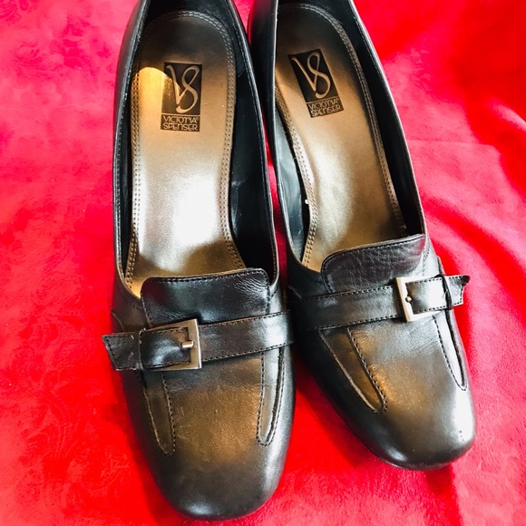 Victoria Spenser pumps, black leather, size 8 - Picture 3 of 6